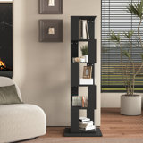 -degree Rotating Bookshelf Particle Board Modern Design For Living Room
