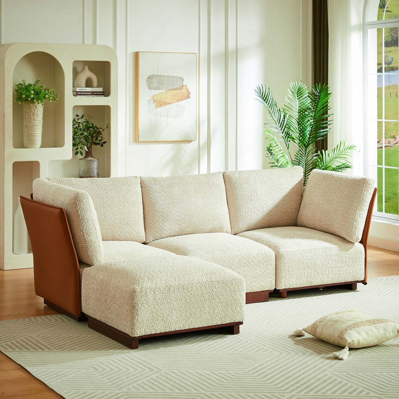 Canapé modulaire combiné libre avec repose-pieds Boucle