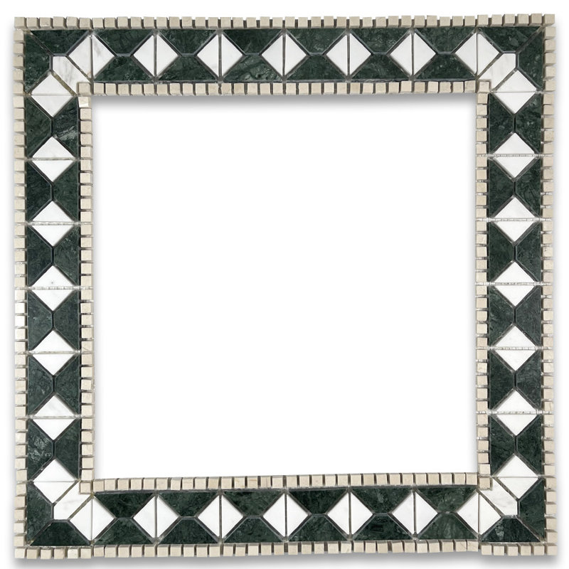 Carreau de mosaïque en marbre 2,4 po x 12 po