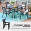 4 - Person Patio Dining Set with Square Table