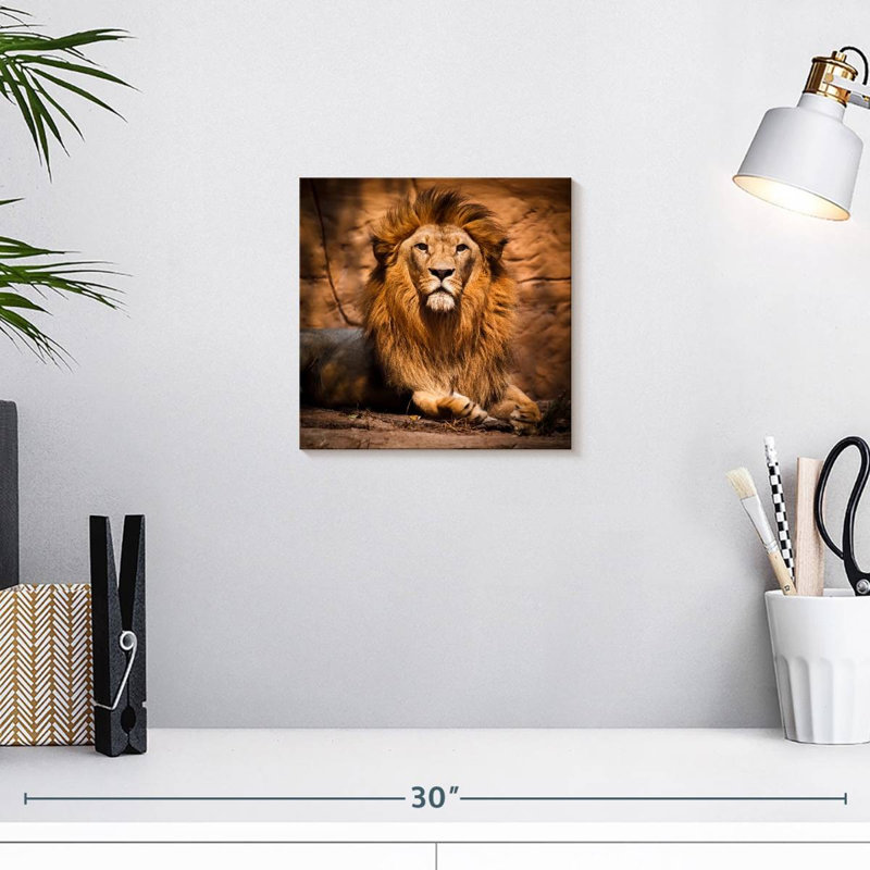 Crowle Safari Lion, H 10 po x l 10 po