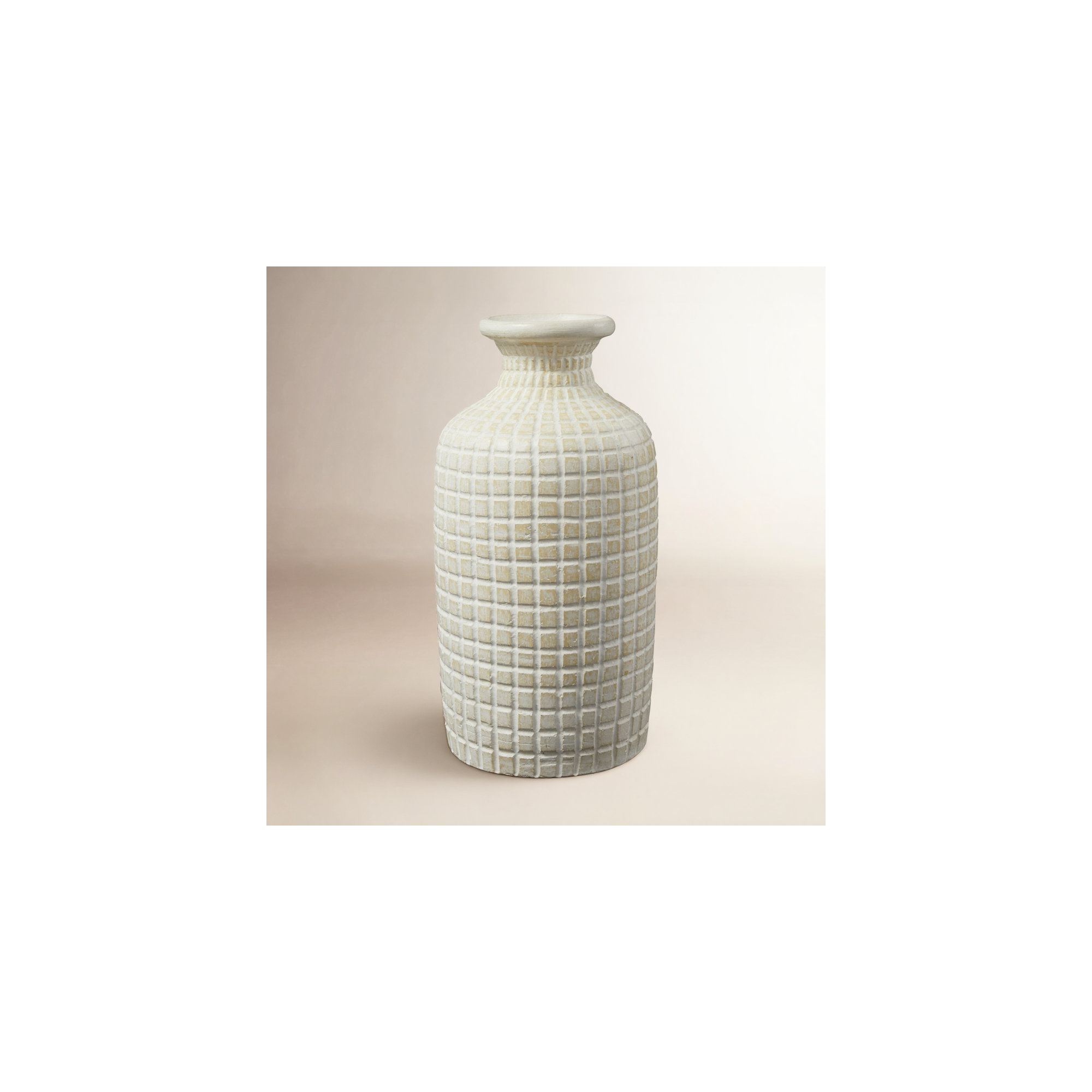Almeria Terracotta Table Vase, 16.3" H x 8.3" W x 8.2" D