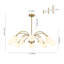 Lustre spoutnik 12 lumières Mid-Century