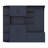 Multifunctional Left-Right Combination Hall Cabinet (Can Be Used Separately) With Storage And 4 Hooks, Storage Cabinet/ Hall Tree 2 In 1 For Living Room, Kitchen And Hallway, Antique Blue-331065208