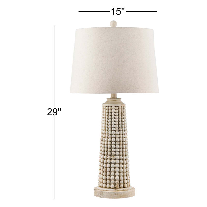 Claira Table Lamp, Off-White