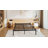 14" Black Metal Twin Bed Frame with Roman Style Legs-412087816