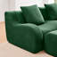 Fauteuil souple en forme de U 3, sans assemblage, accoudoirs incurvés, antidérapant, ergonomique, pour coin lecture et salon, sans os, avec mousse haute densité 32D, tissu.