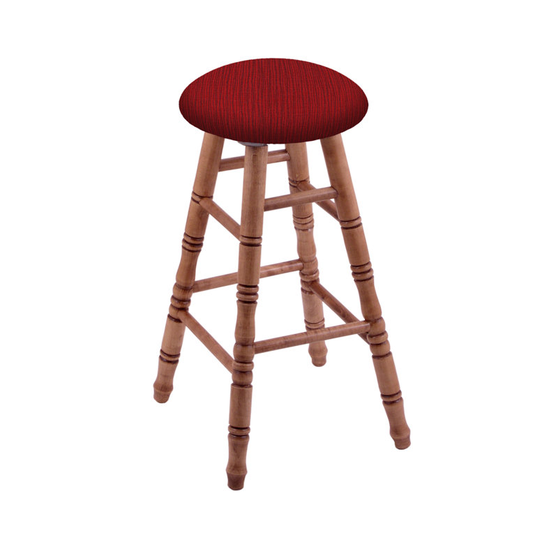 Tabouret tournant 30", Érable moyen, Rubis graphique, Très grand (siège d'une hauteur de 36 po)