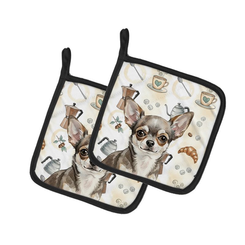 Paire de cafetières Chihuahua