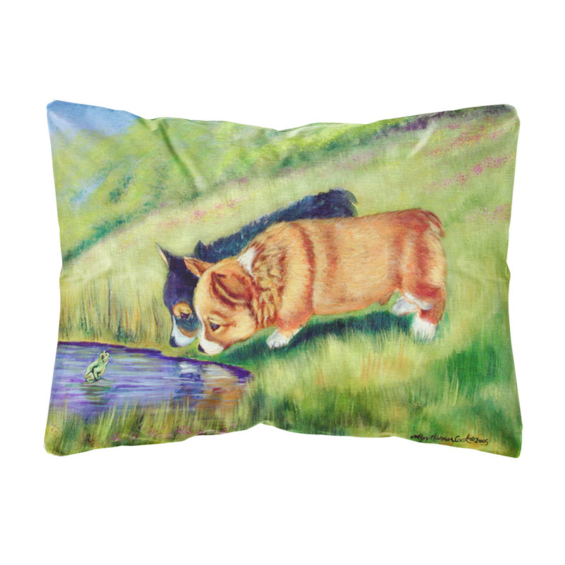 Coussin lombaire corgi