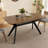 Wood Dining Table ,Walnut+Black