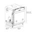 ZLINE Autograph Edition 24" Touch Control Tall Tub Dishwasher in Fingerprint Resistant Stainless Steel-65659586