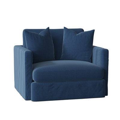 Fauteuil à housse de coussin de 47 po de large Hartig