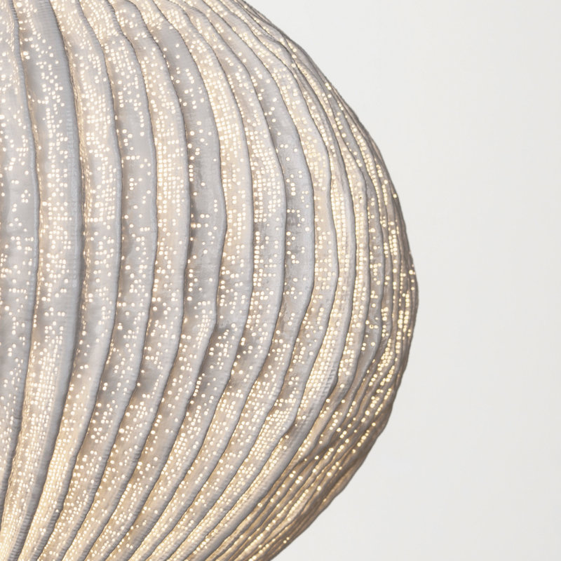 Coral Sea Urchin Pendant, 12.6" H x 17.3" W x 17.3" D, Yes
