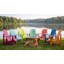 Chaise Adirondack Weathercraft Classic, bois massif de pin traité sous pression avec dossier incurvé et siège profilé, 15 options de finition Sherwin-Williams, fabriquée aux États-Unis-1538632560