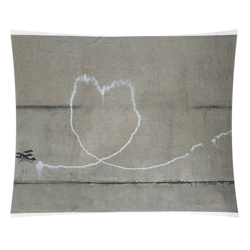 Tapisserie de polyester love, H 88 po x l 104 po x P 1 po