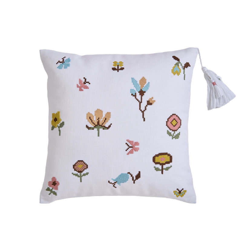 Pixel Florals Pillow Cover 20x20 Inch