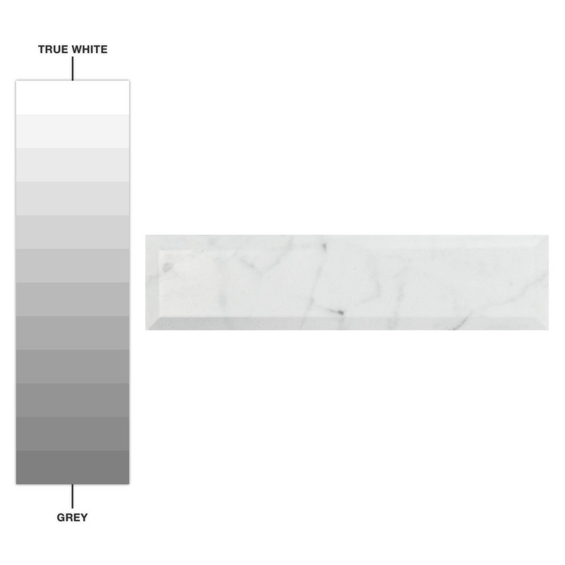 Classico Carrara 3" x 12" Ceramic Stone Look Subway Tile