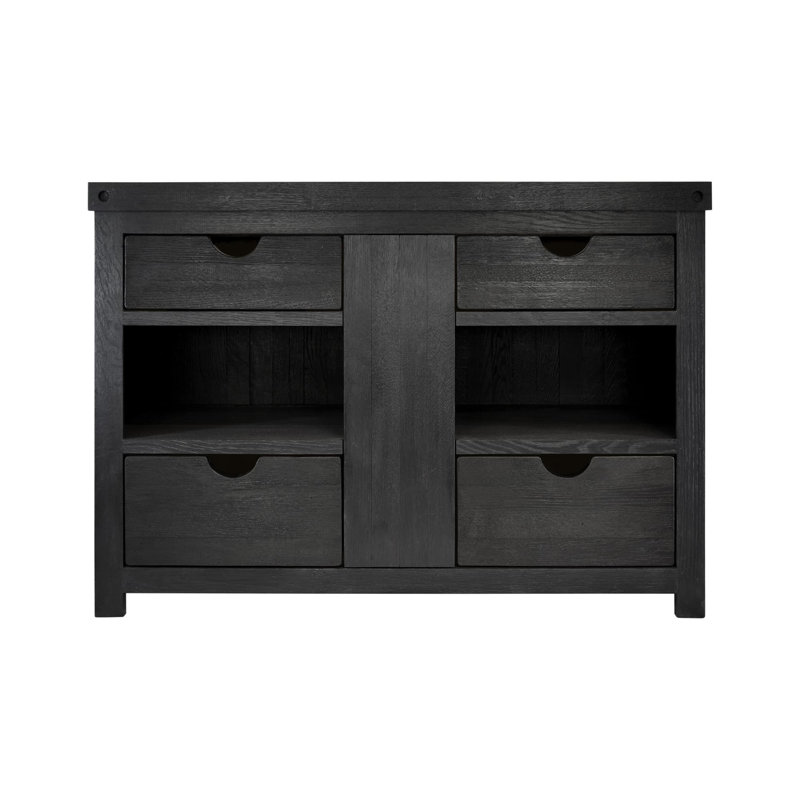 Base de meuble-lavabo simple 48 po Vintner, Noir