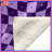 Purple Checkered Waves Blankets-128739039