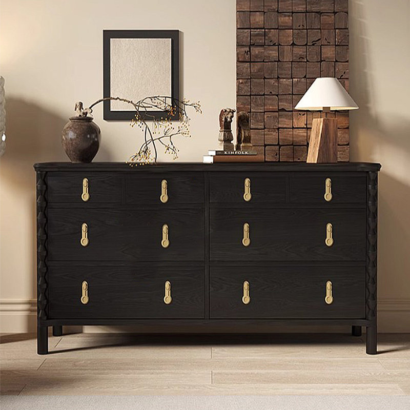 Armoire de rangement American Retro, Noir