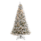 Lighted Artificial Pine Christmas Tree