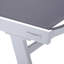 Chaise longue inclinable pour l'extérieur avec roulettes, structure en aluminium thermolaqué et filet respirant, dossier réglable pour la piscine et la terrasse-124823790-124823797