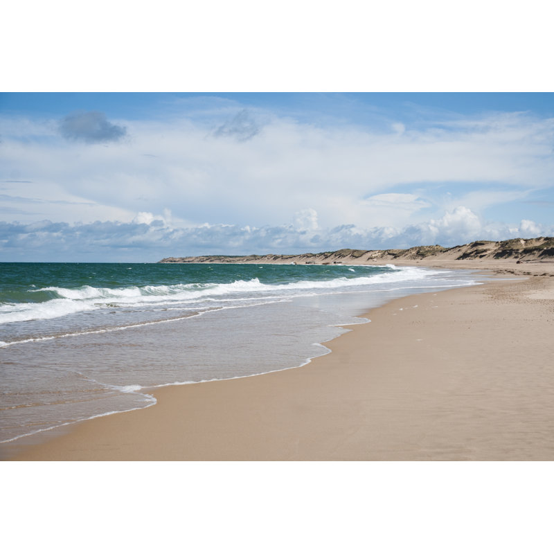 Beach In Nouvelle Aquitaine by Legna69 - No Frame Print on Canvas, 30cm H x 46cm W