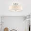 Arianny Linen Blend Semi Flush Mount-267153823