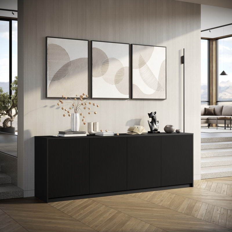 Bokamp 604.52cm Sideboard, Black