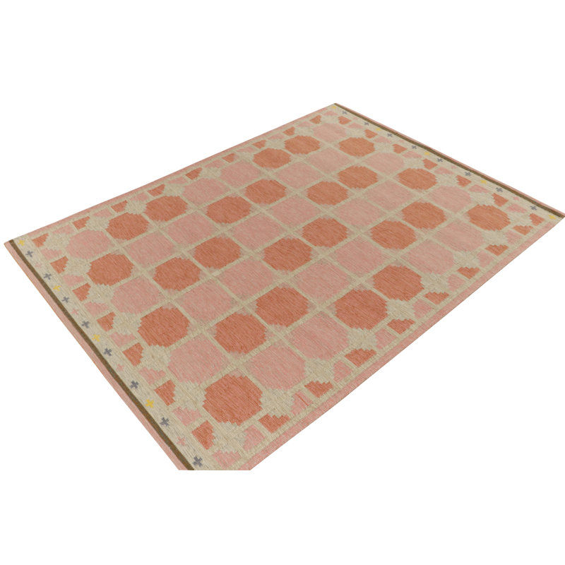 Scandinavian Wool Geometric Area Rug, Rectangle 12' x 18'