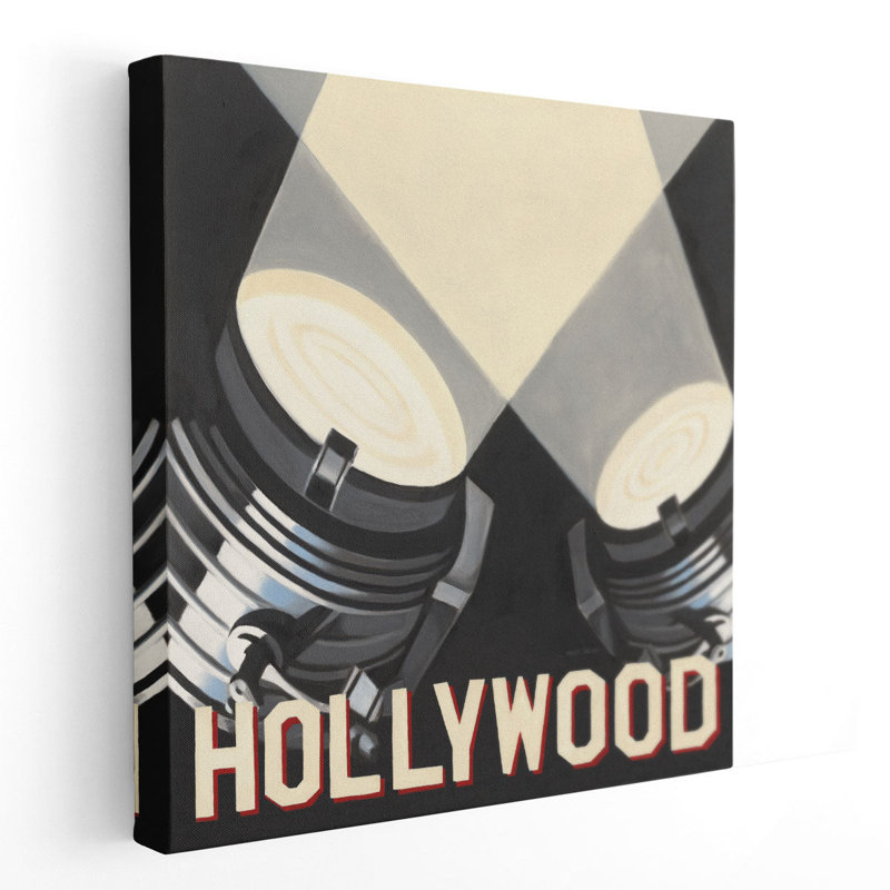 Hollywood - reproduction d'art sur toile, H 12 po x l 12 po