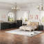 Ensemble de chambre à coucher 3 pièces Dornisha, commode double 6 tiroirs l 47,2 po et ensemble de tables de chevet 2 tiroirs avec station de charge-906890287-912321414