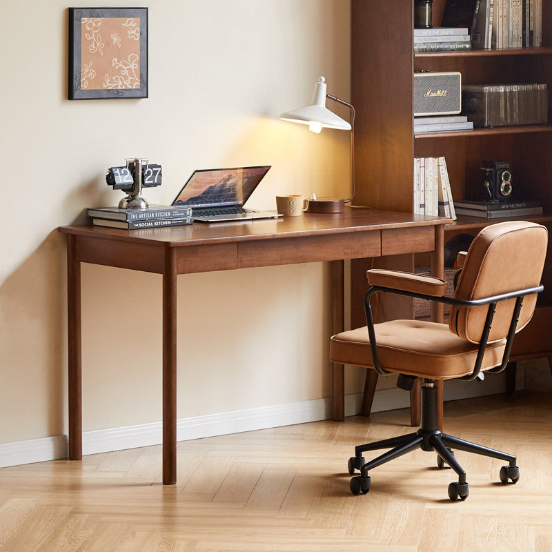 Bureau en bois massif avec tiroir, L 35 po