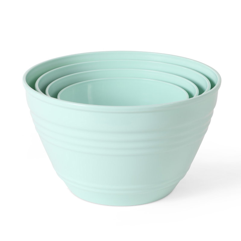 Martha Blue 8-Piece Round Mixing Bowl Set with Lids