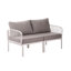 Ensemble de conversation pour patio 3 pièces, ensemble de mobilier modulaire d'extérieur moderne avec table basse carrée, siège épais à coussin épais pour porche et balcon-1812853026
