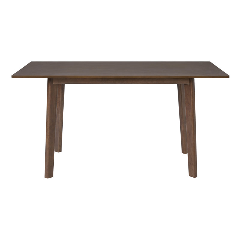 60" Rustic Farmhouse Dining Table - Solid Wood Frame, Minimalist Modern Dining Table For Kitchen, Dining Room, Living Room, Walnut