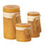 Ensemble de 3 bougies colonne non parfumées Moss Timber-67833093