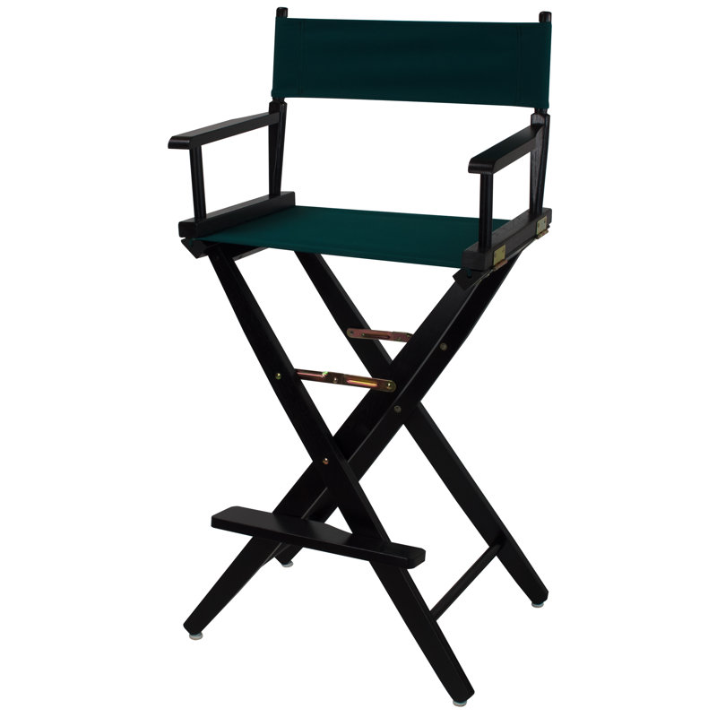 Chaise de réalisateur pliante Scoville, Vert forêt, Noir