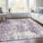 Premium Machine Washable Prisco Lavender Rug-1508588121