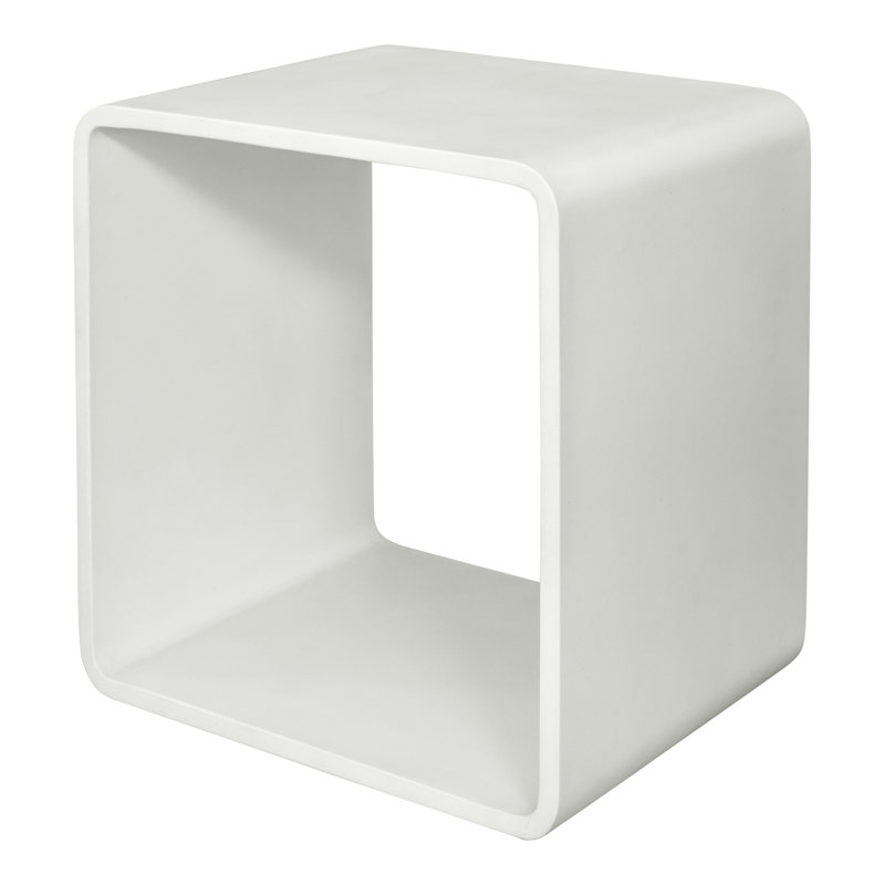 18" Open Geo Cube Display Bookcase, White