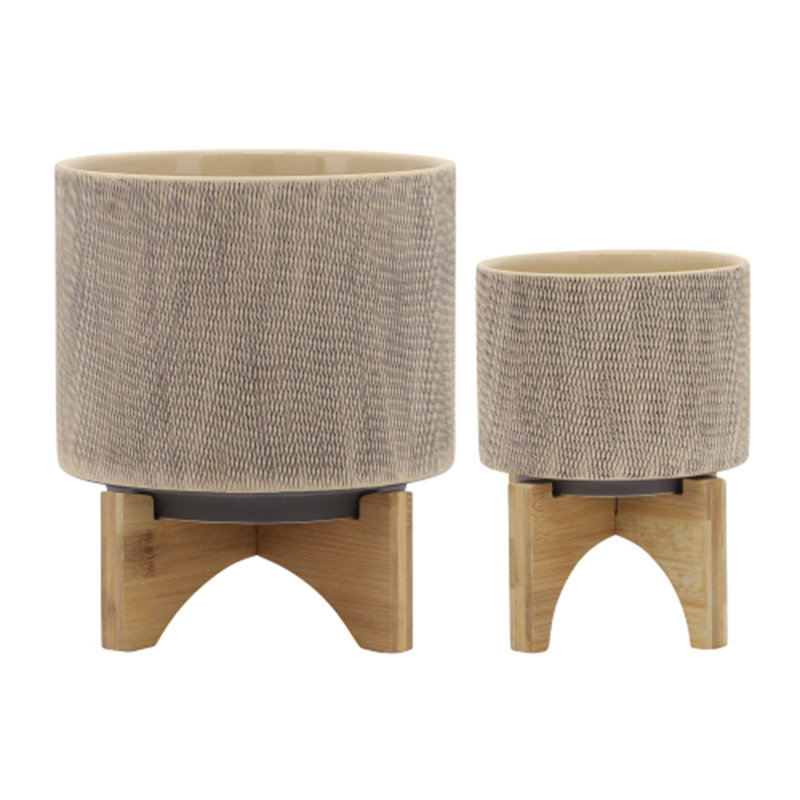 S / 2 5/8 "POT À MAILLE AVEC TAN