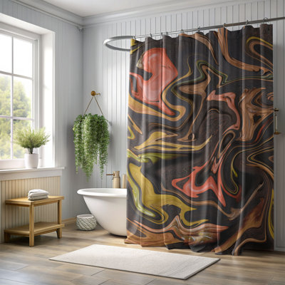 Rideau de douche standard 1 pièce Autumn Vein
