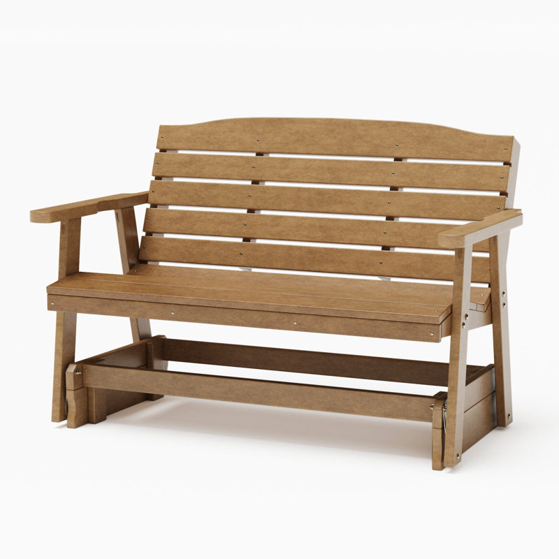  Fauteuil coulissant Amish Made Classic en composite de poly 4 pieds - brun Tudor, Brun Tudor