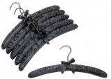 Satin Standard Hanger for Dress/Shirt/Sweater, Black
