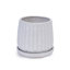 Ensemble de 2 pots de fleurs en céramique, jardinière moderne de 7 po pour patio, jardin, rebord de fenêtre - gris-1613336919