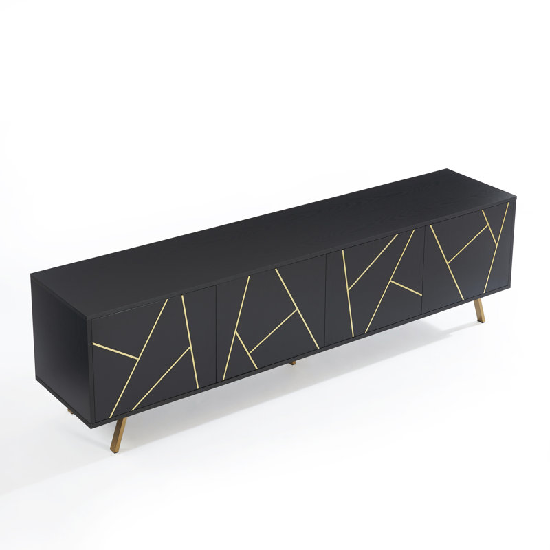 75'' W TV Stand, Black