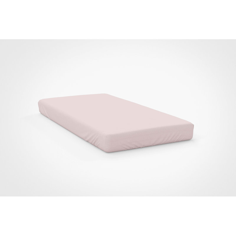 200 TC 50/50 Percale Polycotton Percale Fitted Sheet, Powder Pink, Super King (6')