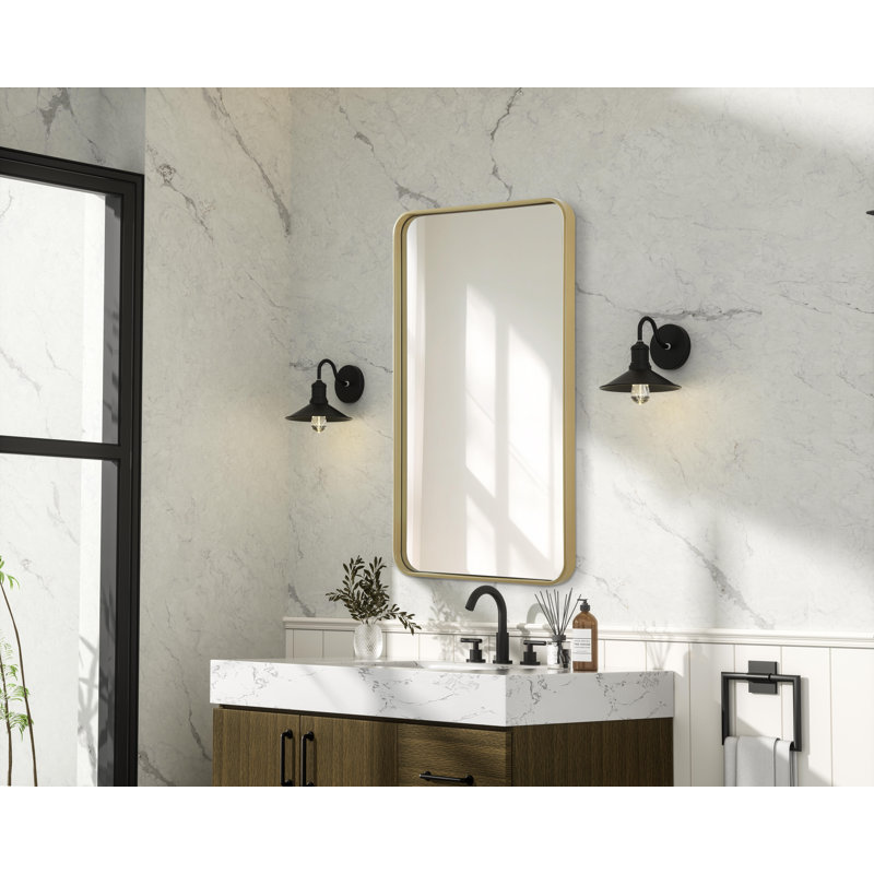 Miroir Erath, 40 po x 22 po, Laiton