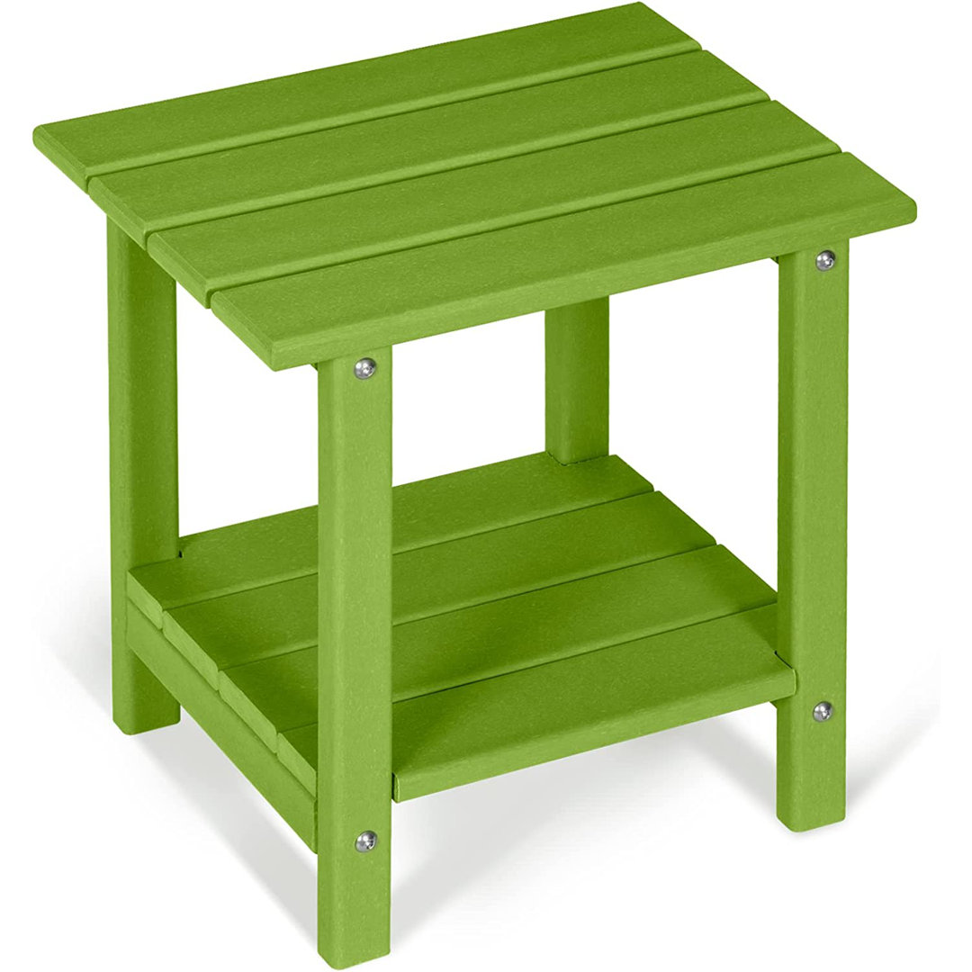 Outdoor Adirondack Table, 2 -tier Patio Weather Resistant Side Table Ebern Designs 